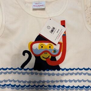 Hanna Andersson White Cartoon Snorkel Accessories